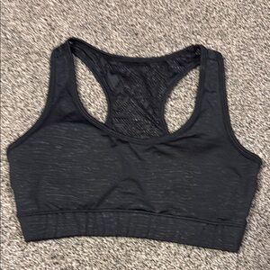 ZYIA Black Racerback Sports Bra Moisture-Wicking